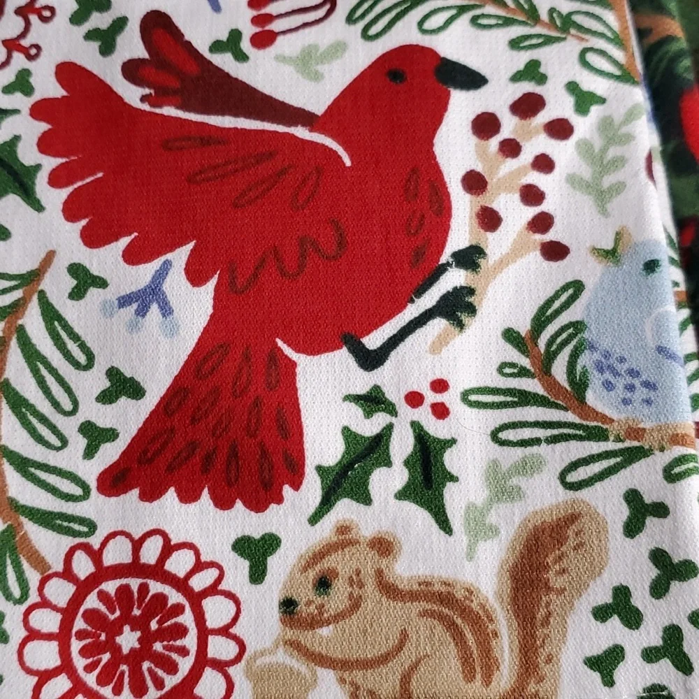 Holiday Time Festive Kitchen Towels - Red‎ and Green